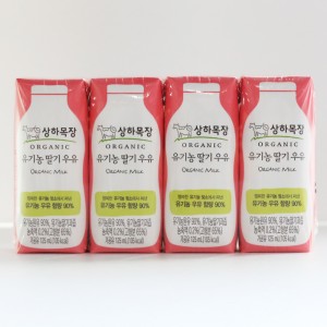 [매일] 상하목장 유기농 딸기우유 125ml*4